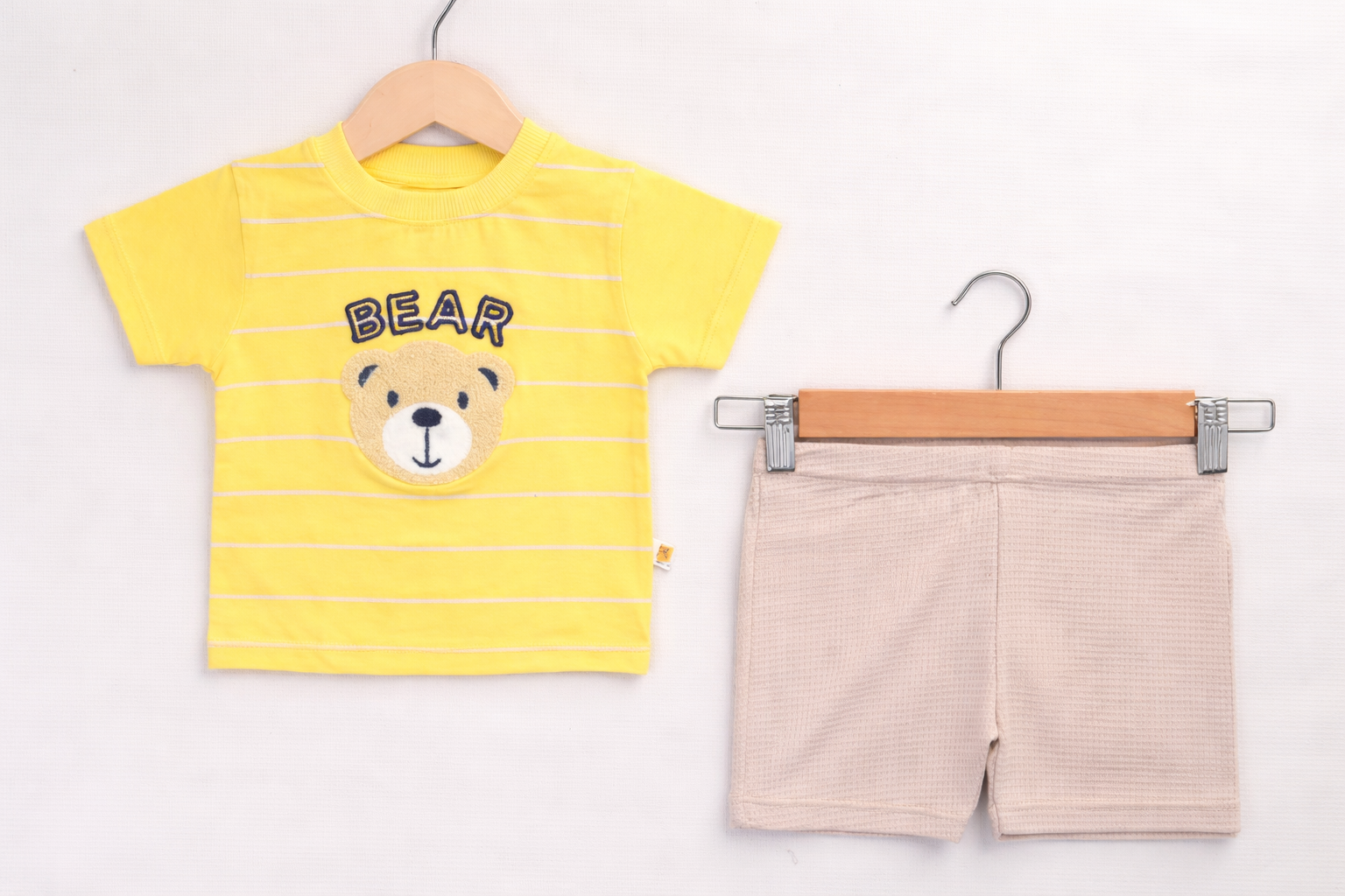 Cute Bear Print Baby Outfit Set for Boys